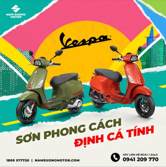 CHỈ CÒN 01 NGÀY ! THAM GIA CTKM SƠN PHONG CÁCH - ĐỊNH CÁ TÍNH VỚI PIAGGIO NAM SƯƠNG NGAY HÔM NAY!!