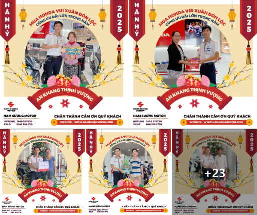 NAM SƯƠNG MOTOR CHÂN THÀNH CẢM ƠN QUÝ KHÁCH