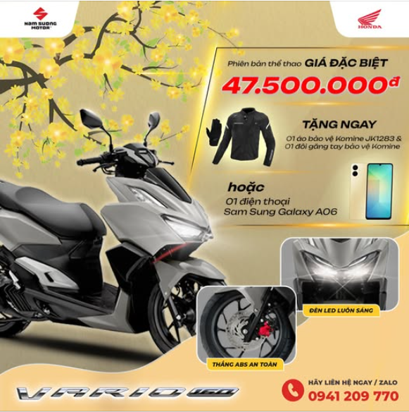 🔥VARIO 160 - ĐỊNH CHẤT THỂ THAO - SẴN SÀNG BỨT TỐC, ĐẶC BIỆT PHIÊN BẢN THỂ THAO CHỈ CÒN 47.500.000 VNĐ
