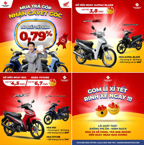 BẠN ĐANG TÌM NƠI MUA XE TR.Ả G.ÓP CÓ LS THẤP NHẤT ? 🎯 Tìm Hiểu Các Gói Tiết Kiệm CHỈ CÓ DUY NHẤT Tại NAM SƯƠNG MOTOR: