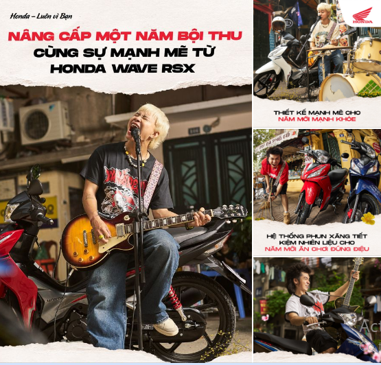 NEW YEAR - NEW ME - NEW HONDA WAVE RSX nhả vía cho một năm mới mạnh mẽ