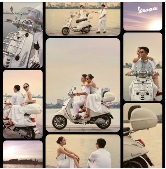 Dạo phố cùng Vespa, ngắm hoàng hôn đúng Ý cùng gia đình Minh Hà 🌅