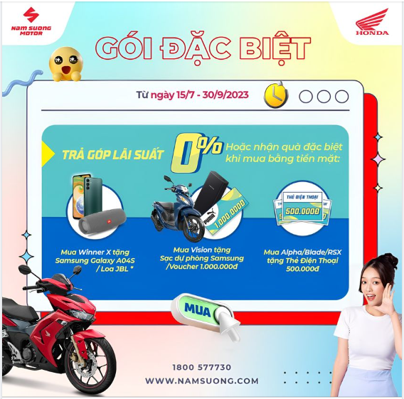 📣🎉 KHUYẾN MÃI THÁNG 9 - MUA HONDA NGAY - QUÀ TRÀN TAY!