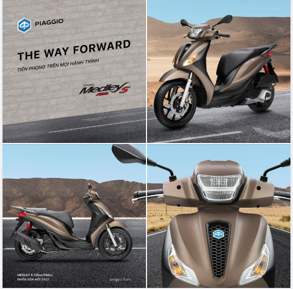 👍 Sẵn sàng bứt tốc, vững vàng tiên phong cùng Piaggio Medley S.