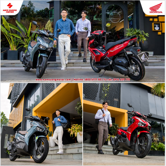 🌟Bộ đôi Air Blade 125 và Air Blade 160  trở thành "sứ giả" của các anh em.