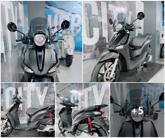 ✨TIẾP TỤC SERIES LIBERTY 125CC - GRIGIO MATERIA VỚI PHỤ KIỆN KÍNH CHẮN GIÓ SIÊU CHẤT  AN TOÀN TRÊN NHỮNG CHẶNG ĐƯỜNG DÀI