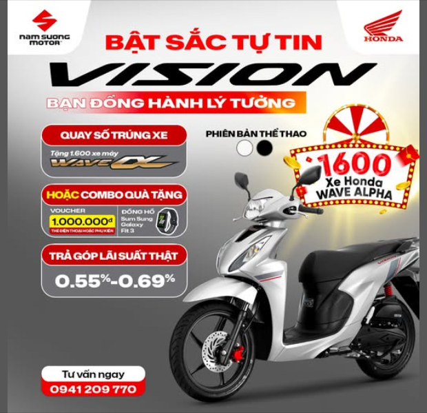 ✨ Vision – Nhỏ gọn, tiện lợi, chuẩn xe tay ga quốc dân ✨