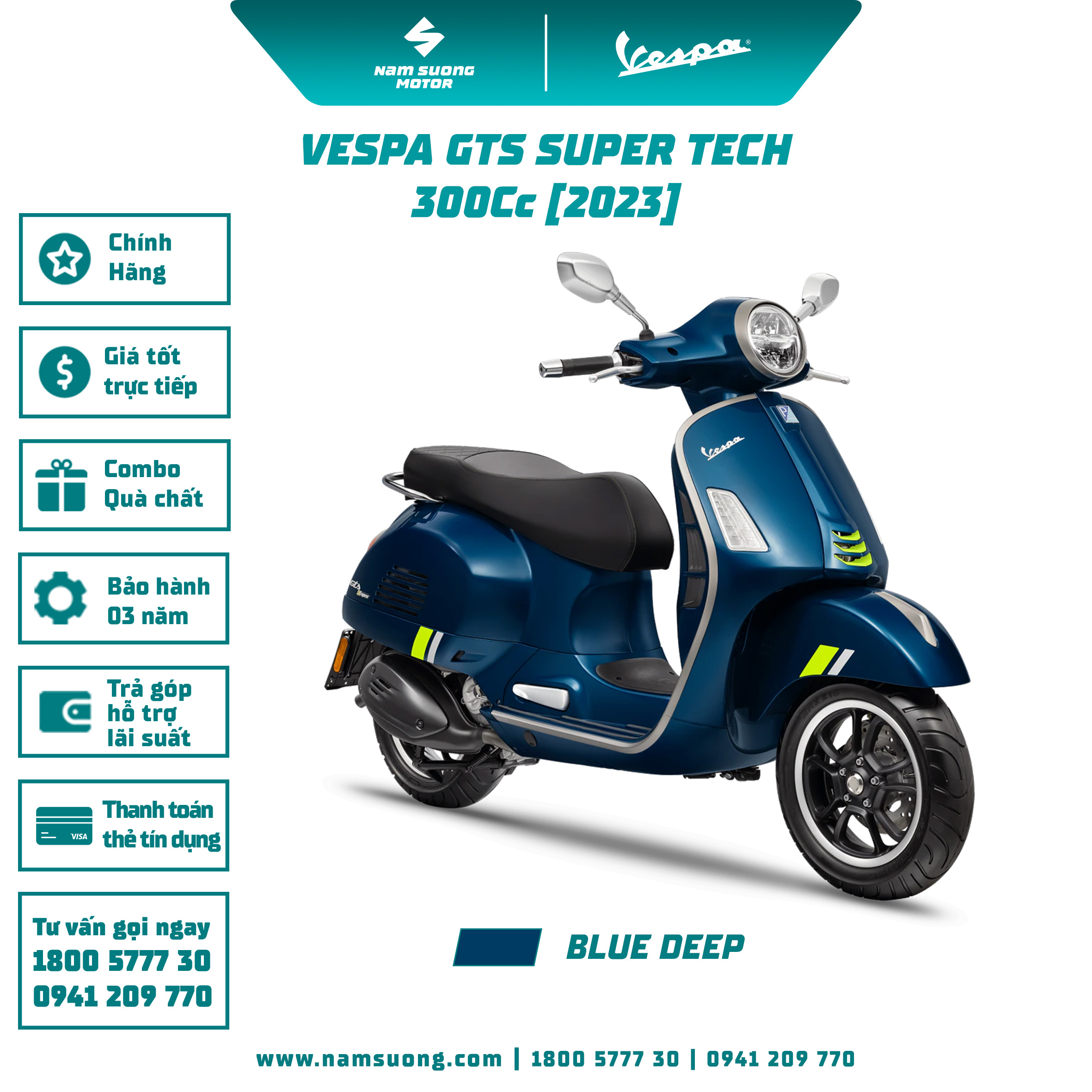 Vespa 300 Super GTS Super Tech 300 Nam Sương Motor