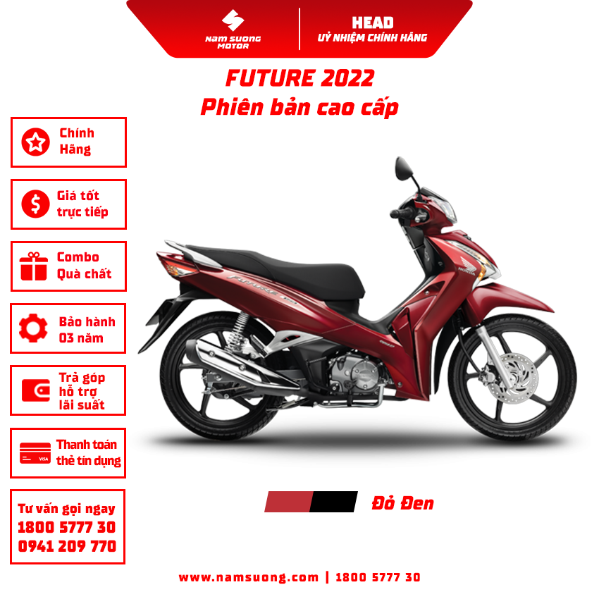 Honda Future có màu mới tại Việt Nam giá bán tăng 200 nghìn đồng