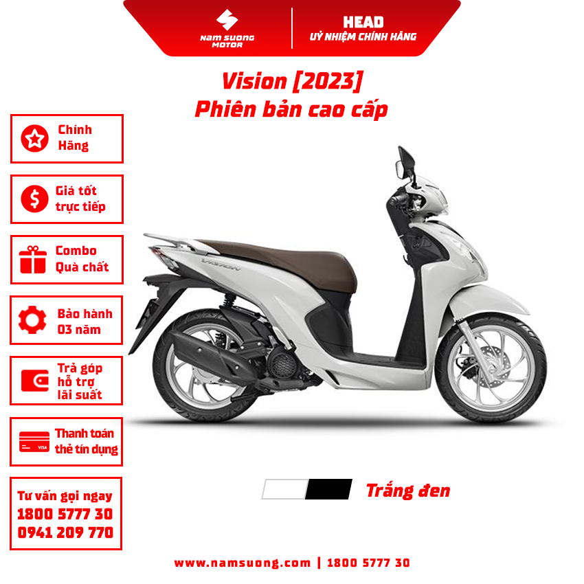 Vision 110cc  Hệ Thống HEAD Giáp Bình Dương