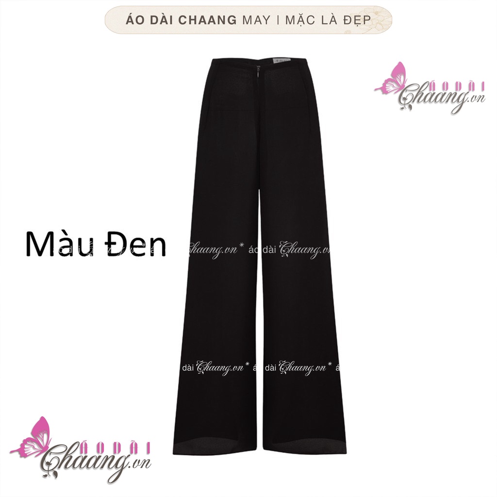 Quần lụa áo dài CHAANG May sẵn mặc áo dài cách tân truyền thống, quần khóa thun dễ mặc
