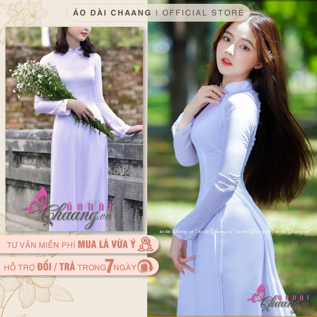 Áo Dài Đi Học_Chaang_May Sẵn Áo Dài Nữ Sinh, Áo Dài Học Sinh Trắng Sứ Hay  Trắng Xanh - Chaang.Vn - Áo Dài Đẹp May Sẵn
