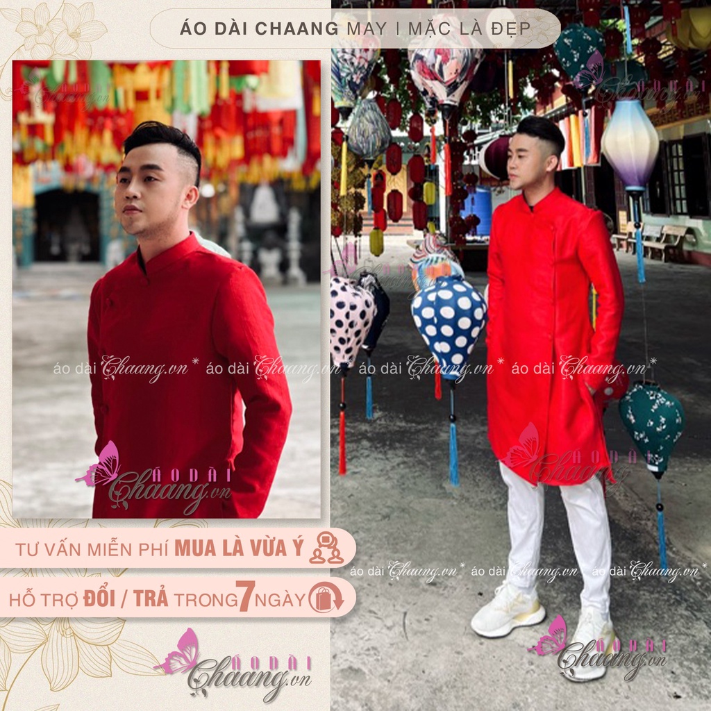 Áo Dài Cách Tân Nam Màu Đen Chaang May Sẵn Dáng Truyền Thống Trẻ Trung Hiện Đại Dự Tiệc Lễ Tết Đẹp ADC322