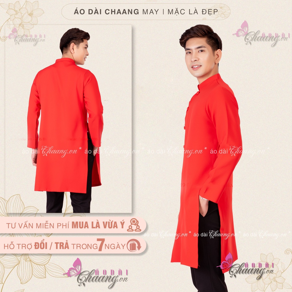 Áo Dài Cách Tân Nam Màu Đen Chaang May Sẵn Dáng Truyền Thống Trẻ Trung Hiện Đại Dự Tiệc Lễ Tết Đẹp ADC322