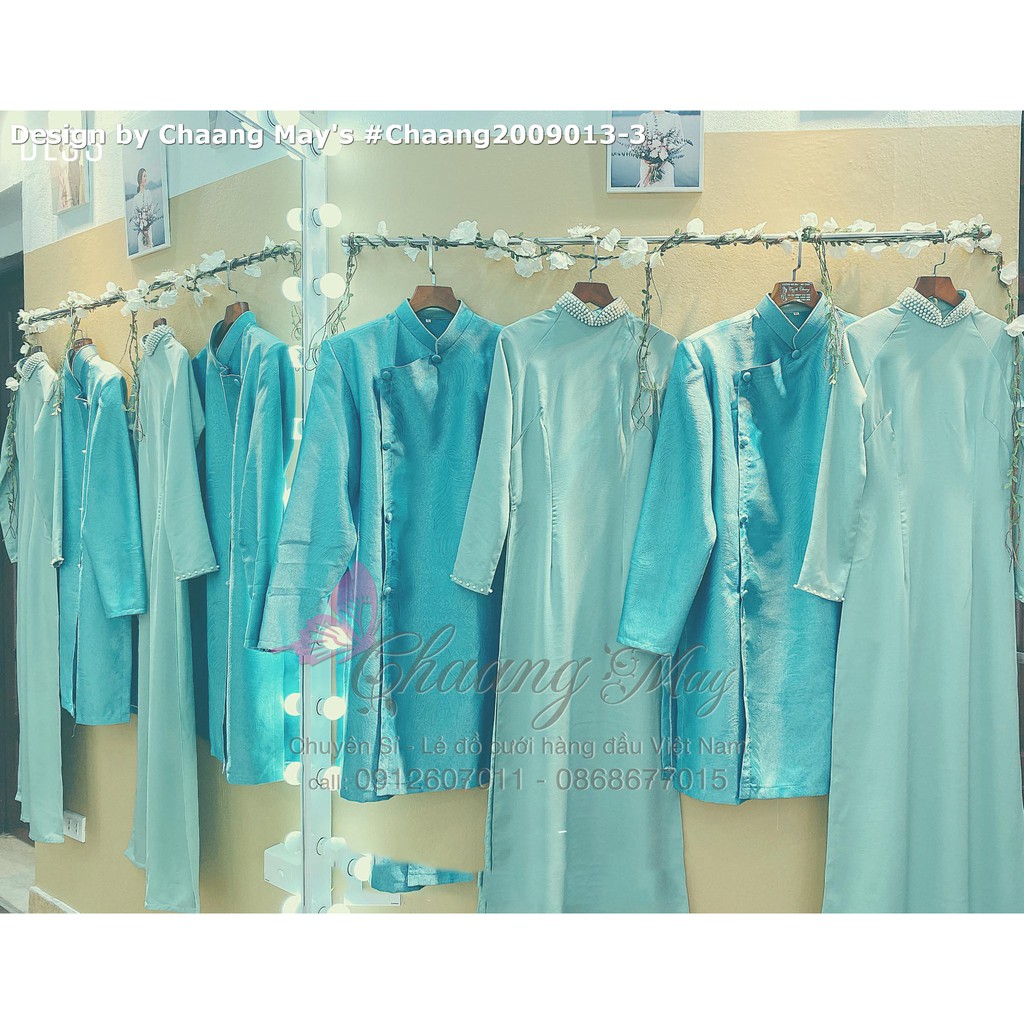 Áo dài nam cách tân Chaang May sẵn vải gấm da be nâu dày dặn lên form Vestton dự tiệc biểu diễn lễ tết đẹp ADC133