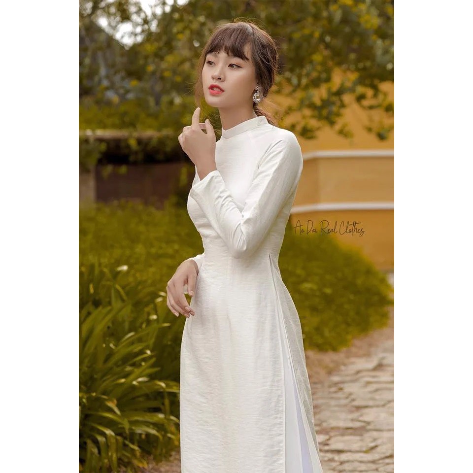 Quần mặc áo dài cách tân nữ truyền thống Chaang may sẵn vải quần lụa áo dài kiểu suông ống rộng ADC051