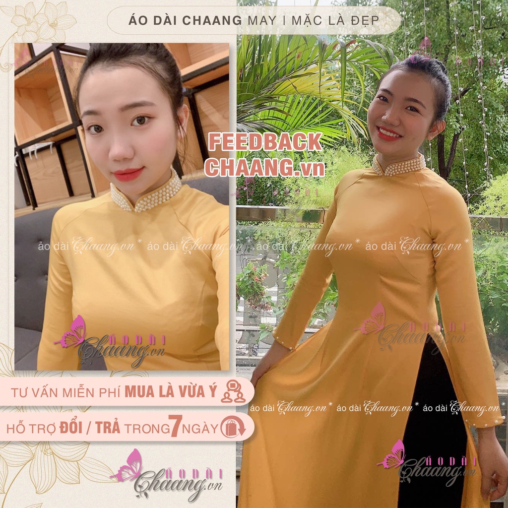 Áo Dài Lụa Tây Thi Đẹp Cổ Cao Phủ Ngọc Cao Cấp Áo Dài Truyền Thống Giá Rẻ ADV021