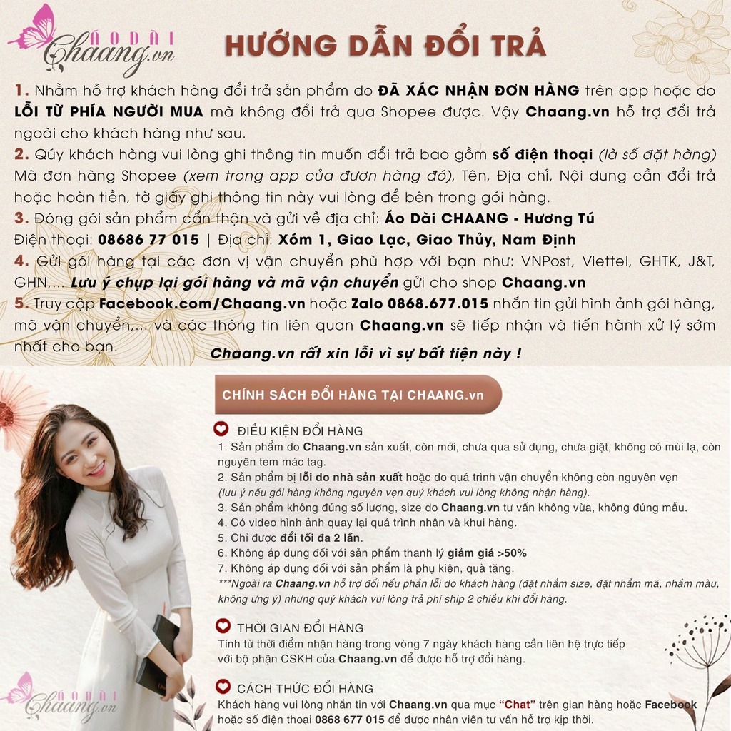 Áo Dài Cách Tân Nữ Thanh Thanh CHAANG May Thiết Kế 4 Tà Đính Hạt Ngọc Họa Tiết Thủ Công
