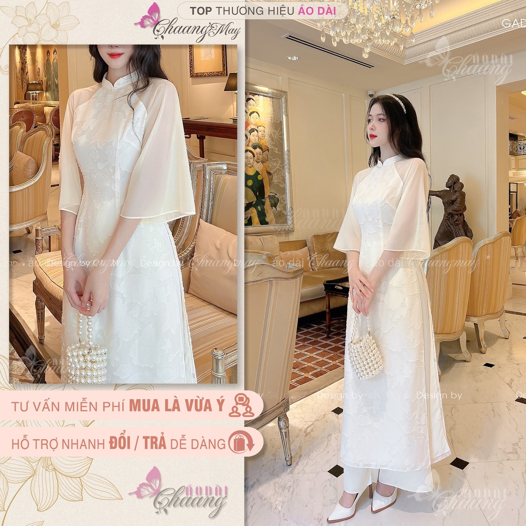 Áo dài cách tân ren cao phôi chân váy – ADCT 06 – Lazaxy Fashion