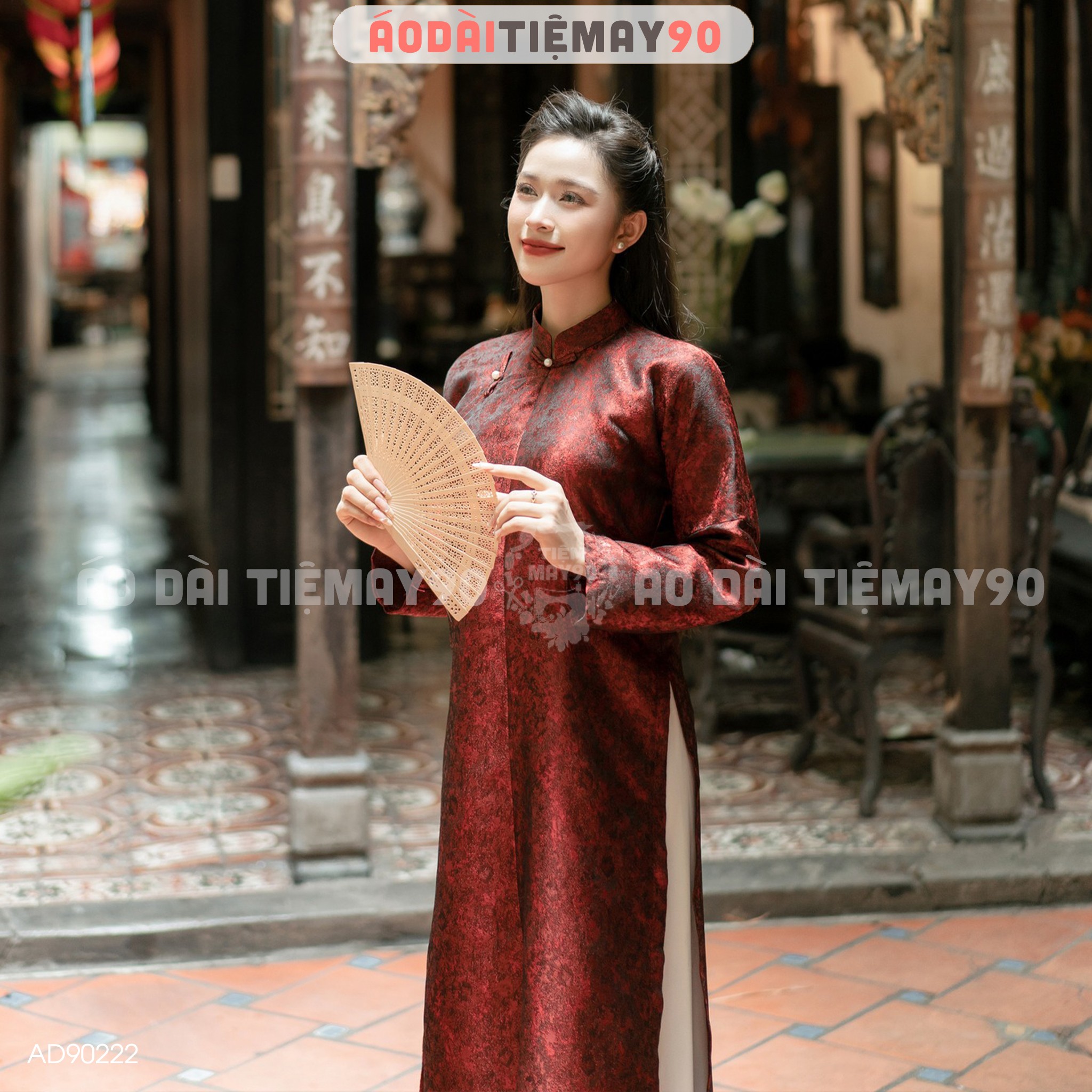 Áo dài cưới cặp đôi cô dâu chú rể cổ phục Việt Nam Chaang may sẵn áo dài tấc nam nữ dự tiệc đám hỏi lễ tết đẹp ADC795