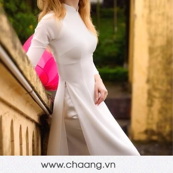 Áo dài trắng nữ học sinh may sẵn truyền thống lụa tằm đẹp cao cấp