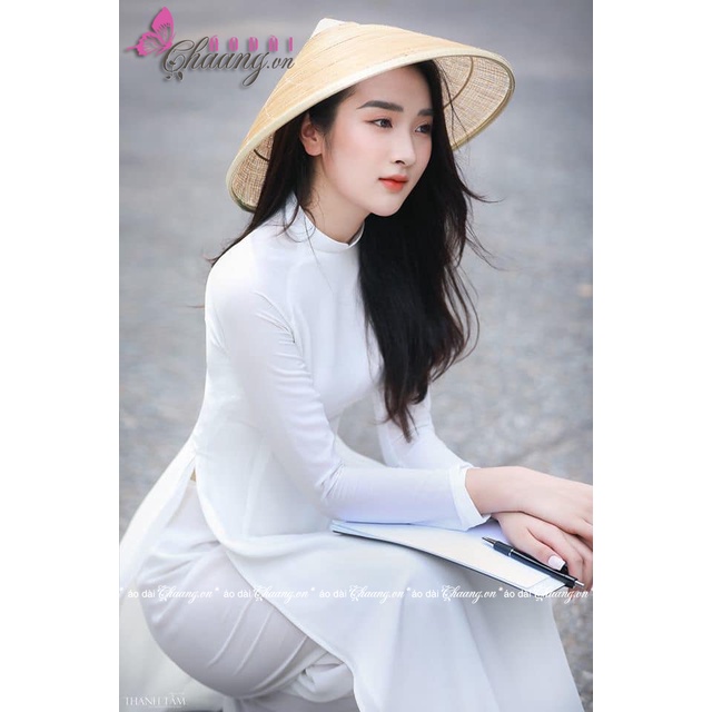 Áo dài trắng đi học truyền thống học sinh nữ may sẵn lụa Chiffon 4 tà đẹp