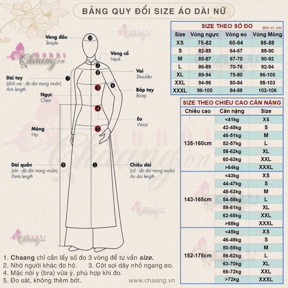 Áo dài hoa nhí hạt ngọc 💝CHAANG💝 Dáng áo truyền thống kiểu áo tà lệch