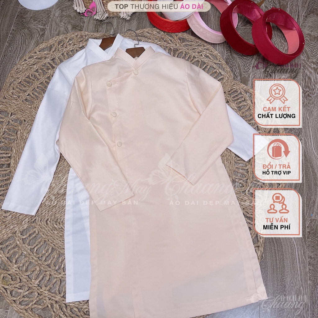 Áo dài nam cách tân form vestton Chaang May sẵn dáng áo truyền thống phù hợp dự tiệc cước lễ tết đẹp ADC135