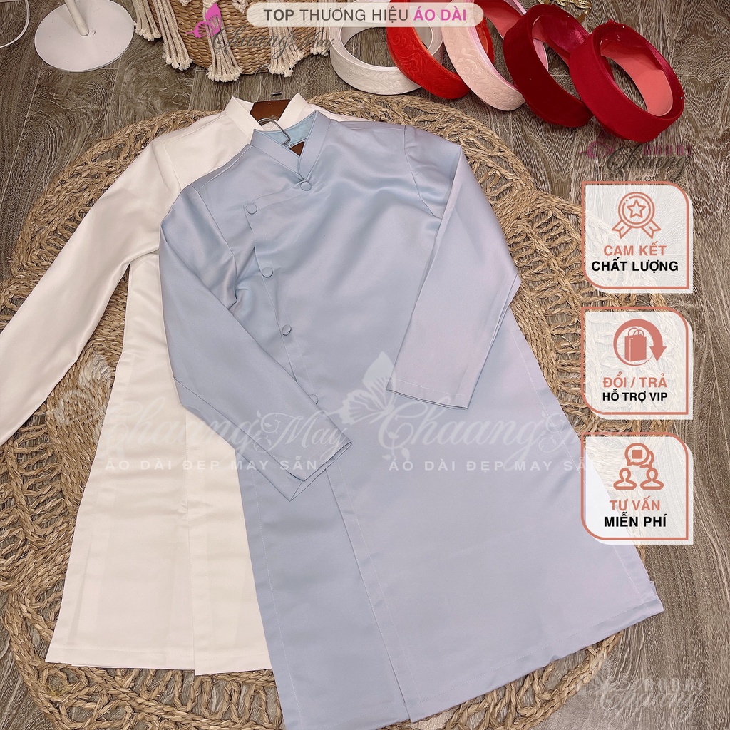 Áo dài nam cách tân form vestton Chaang May sẵn dáng áo truyền thống phù hợp dự tiệc cước lễ tết đẹp ADC135