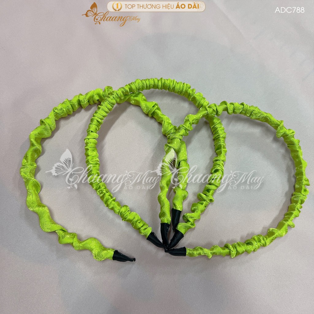Bờm vải gấm nhún đội đầu áo dài cách tân nữ truyền thống chụp hình cưới hỏi du xuân lễ tết đẹp PK-ADC788