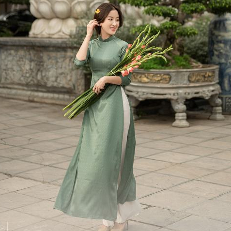 Áo dài gấm lụa vân gỗ xước đỏ đô Chaang may sẵn áo dài truyền thống cô giáo dâu dự tiệc cưới lễ tết xinh đẹp ADC789