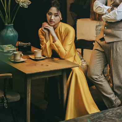 Áo dài gấm lụa vân gỗ xước đỏ đô Chaang may sẵn áo dài truyền thống cô giáo dâu dự tiệc cưới lễ tết xinh đẹp ADC789