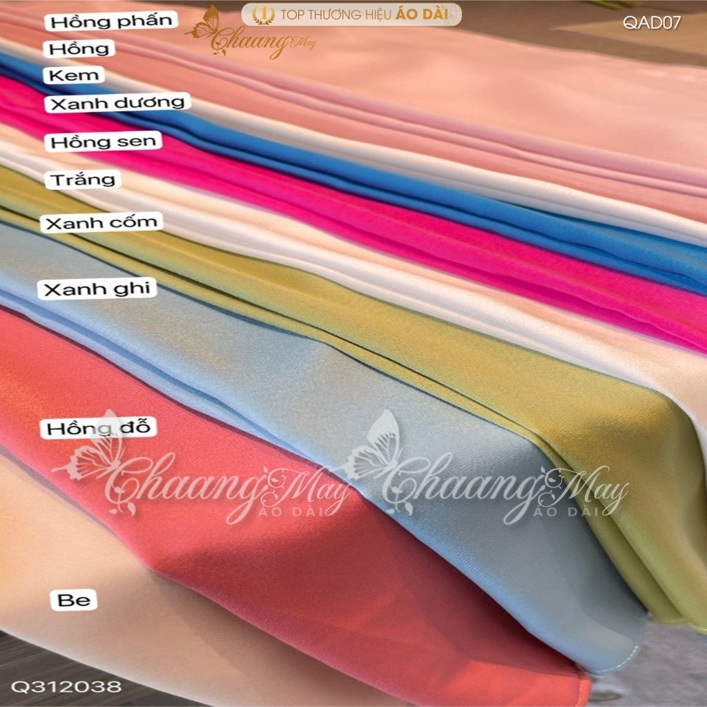 Quần mặc áo dài cách tân nữ truyền thống lụa Ngọc trai 110cm may sẵn suông ống rộng dự tiệc cưới lễ tết đẹp QAD08