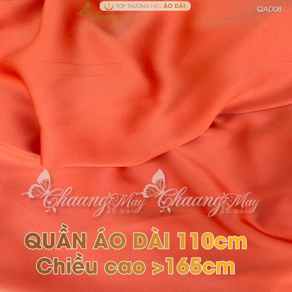 Quần mặc áo dài cách tân nữ truyền thống lụa Ngọc trai 110cm may sẵn suông ống rộng dự tiệc cưới lễ tết đẹp QAD08