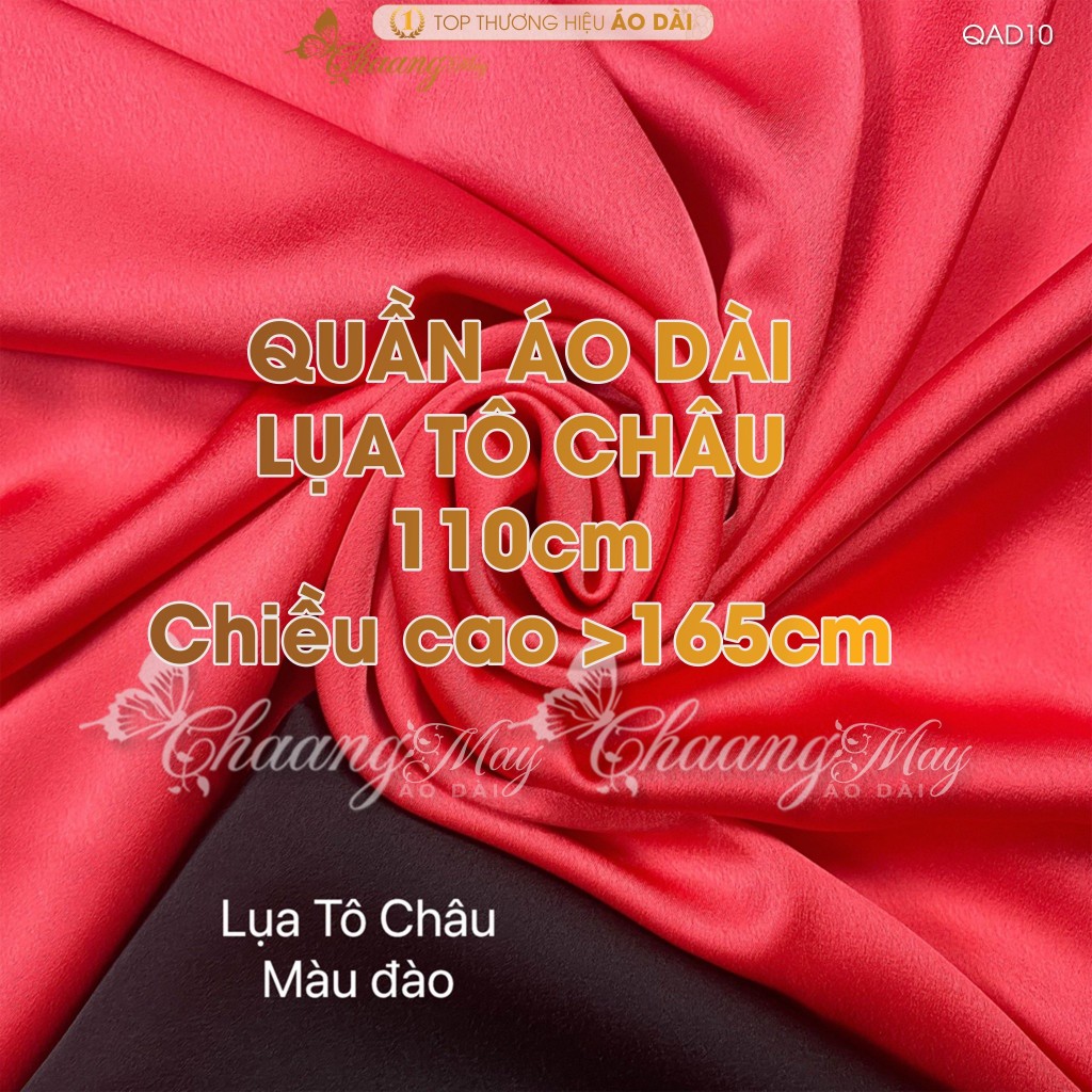 Quần mặc áo dài cách tân nữ truyền thống lụa Tô Châu 110cm may sẵn suông ống rộng dự tiệc cưới lễ tết đẹp QAD10