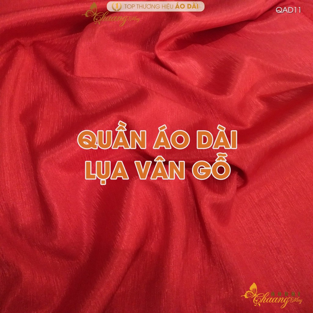 Quần mặc áo dài cách tân nữ truyền thống lụa Vân Gỗ may sẵn suông ống rộng thoáng mềm dự tiệc cưới lễ tết đẹp QAD11