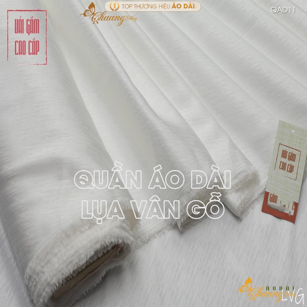 Quần mặc áo dài cách tân nữ truyền thống lụa Vân Gỗ may sẵn suông ống rộng thoáng mềm dự tiệc cưới lễ tết đẹp QAD11