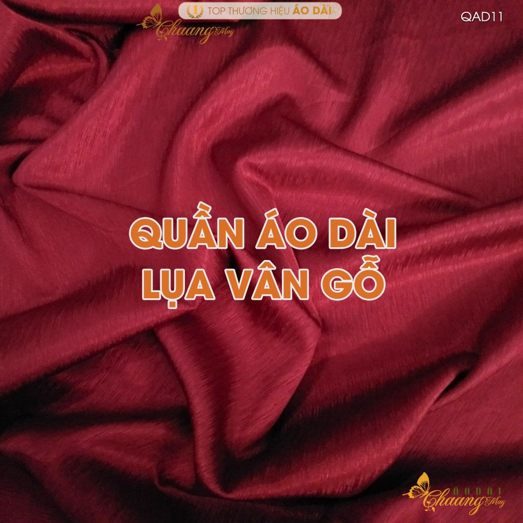 Quần mặc áo dài cách tân nữ truyền thống lụa Vân Gỗ may sẵn suông ống rộng thoáng mềm dự tiệc cưới lễ tết đẹp QAD11