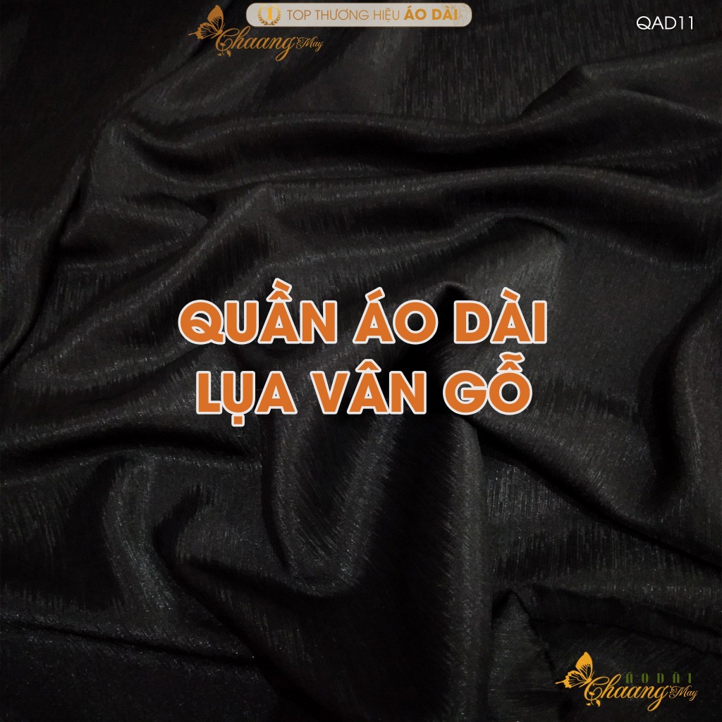 Quần mặc áo dài cách tân nữ truyền thống lụa Vân Gỗ may sẵn suông ống rộng thoáng mềm dự tiệc cưới lễ tết đẹp QAD11