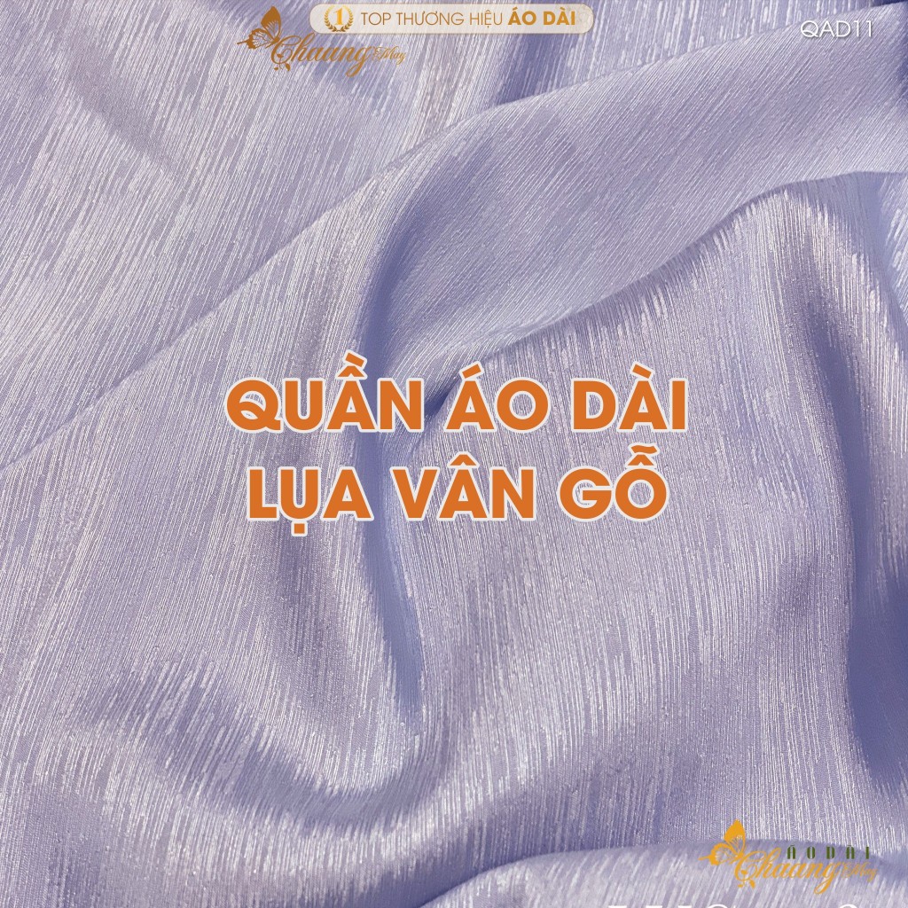 Quần mặc áo dài cách tân nữ truyền thống lụa Vân Gỗ may sẵn suông ống rộng thoáng mềm dự tiệc cưới lễ tết đẹp QAD11