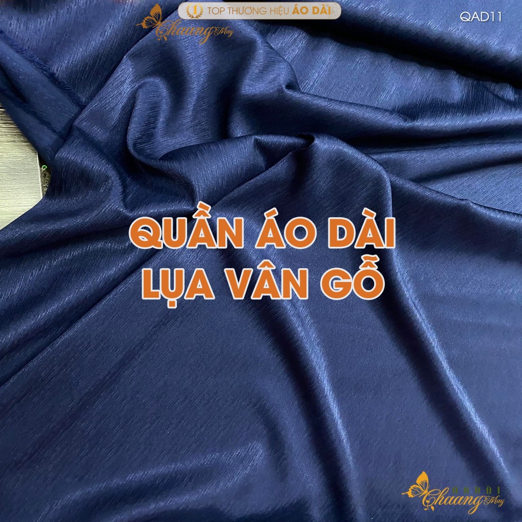 Quần mặc áo dài cách tân nữ truyền thống lụa Vân Gỗ may sẵn suông ống rộng thoáng mềm dự tiệc cưới lễ tết đẹp QAD11
