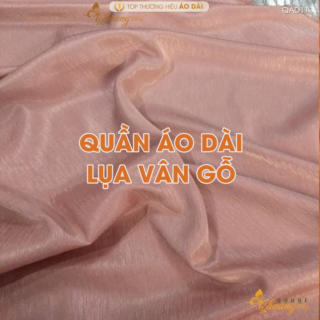 Quần mặc áo dài cách tân nữ truyền thống lụa Vân Gỗ may sẵn suông ống rộng thoáng mềm dự tiệc cưới lễ tết đẹp QAD11