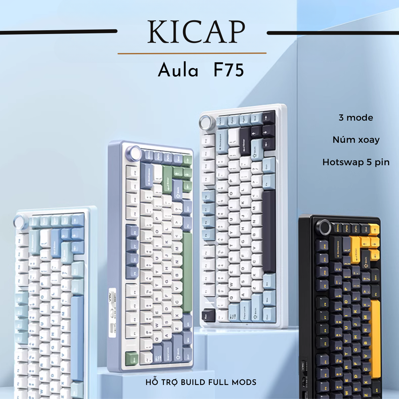 Key Cap F75 Bàn phím cơ AULA F75 | KICAP