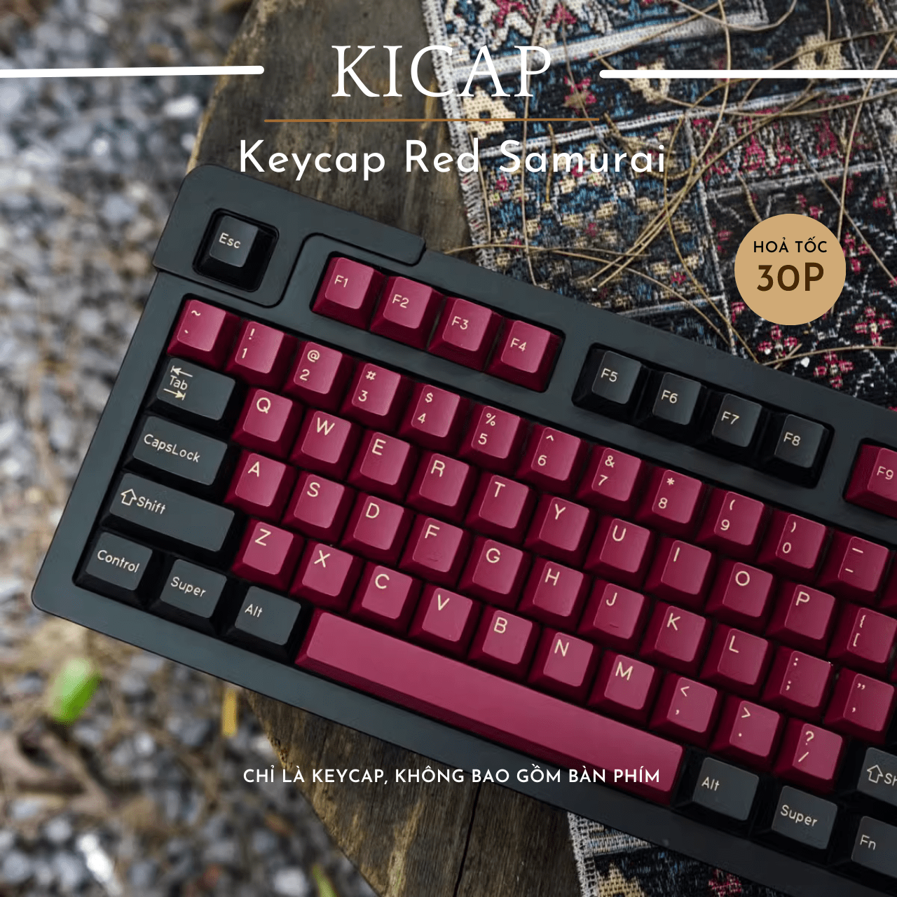 Keycap Red Samurai