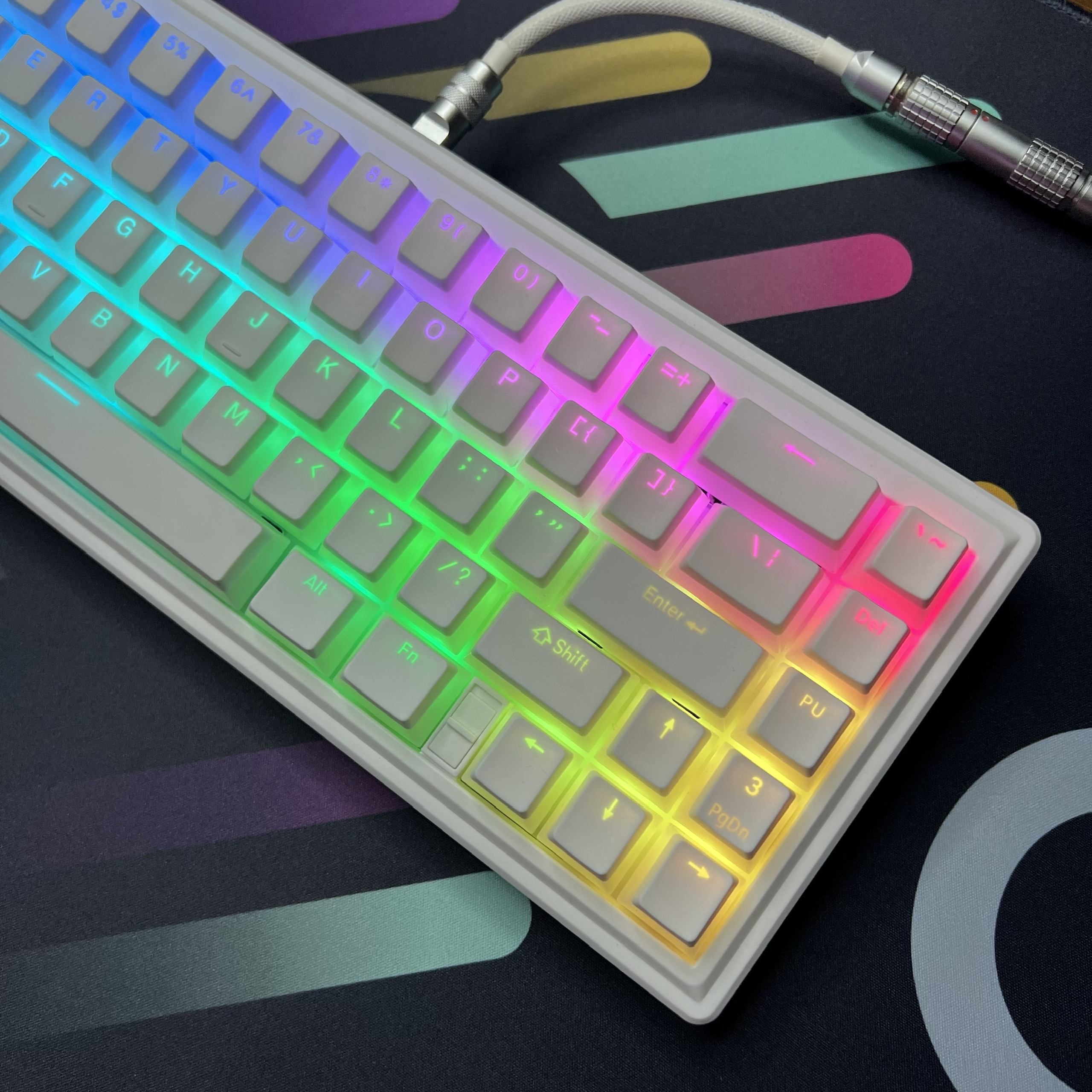 Led Display Key Caps Bộ keycap xuyên led pudding pbt doubleshot | KICAP