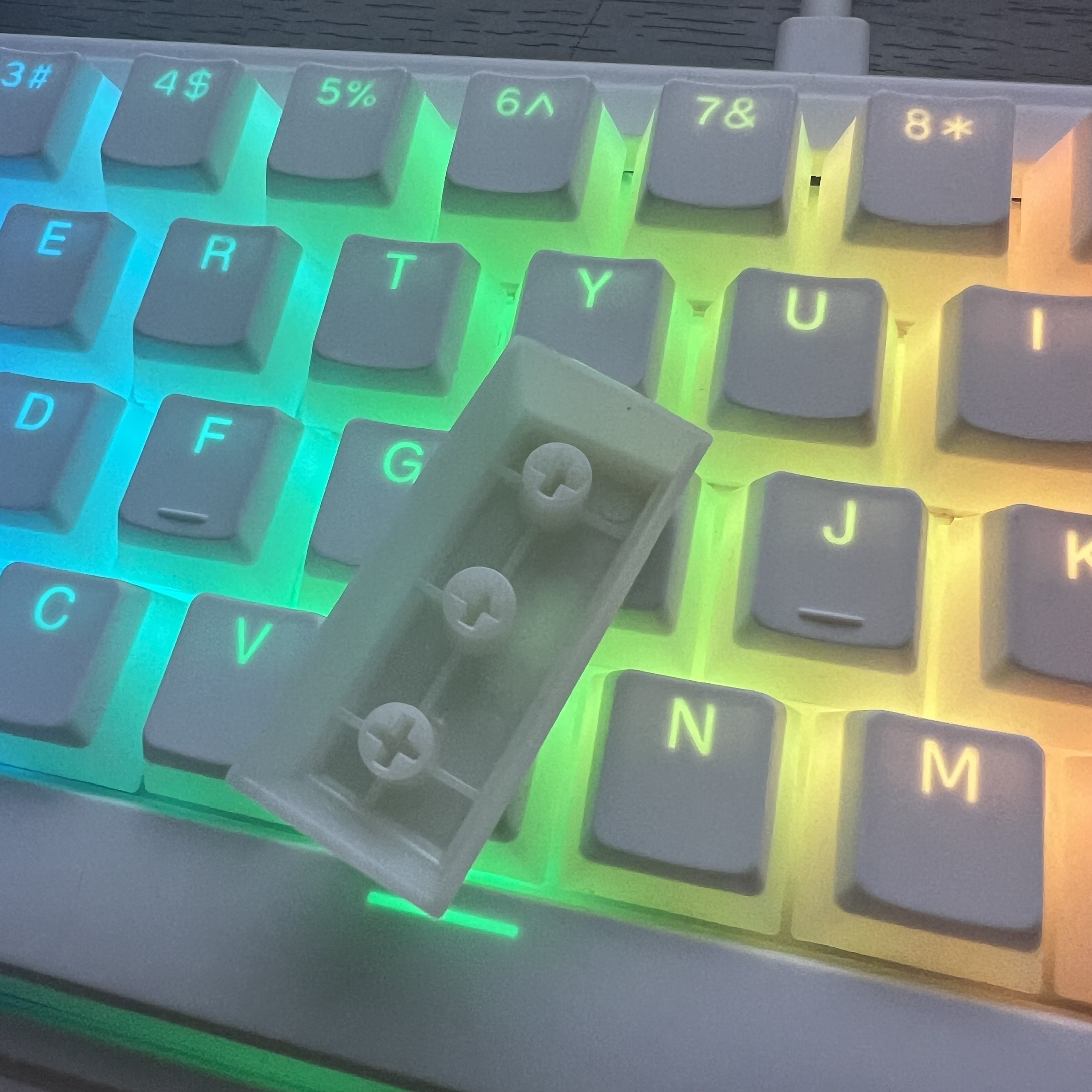 Bộ keycap xuyên led pudding pbt doubleshot | Kicap