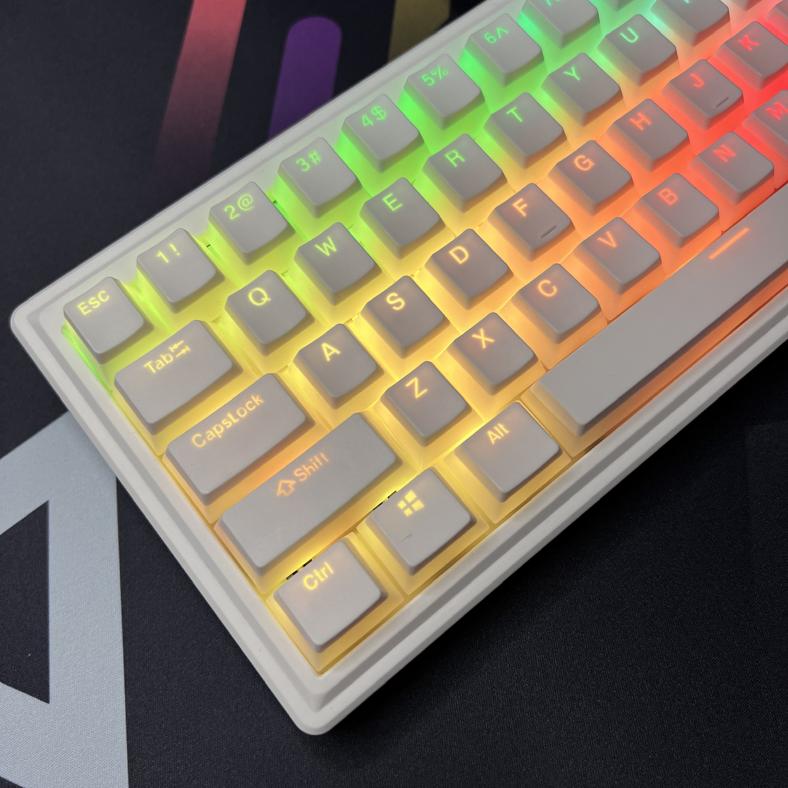 Bộ keycap xuyên led pudding pbt doubleshot | Kicap