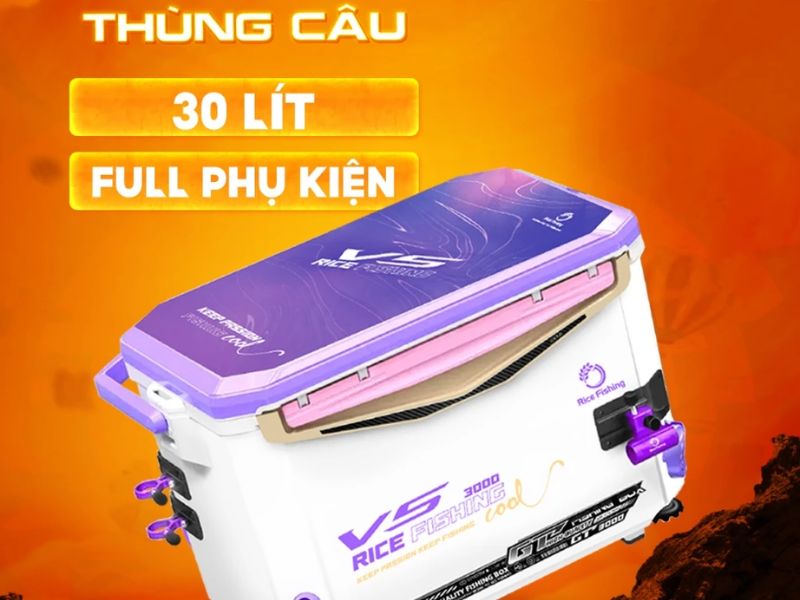 Thùng câu cá đa năng giúp chuyến đi câu thêm tiện lợi