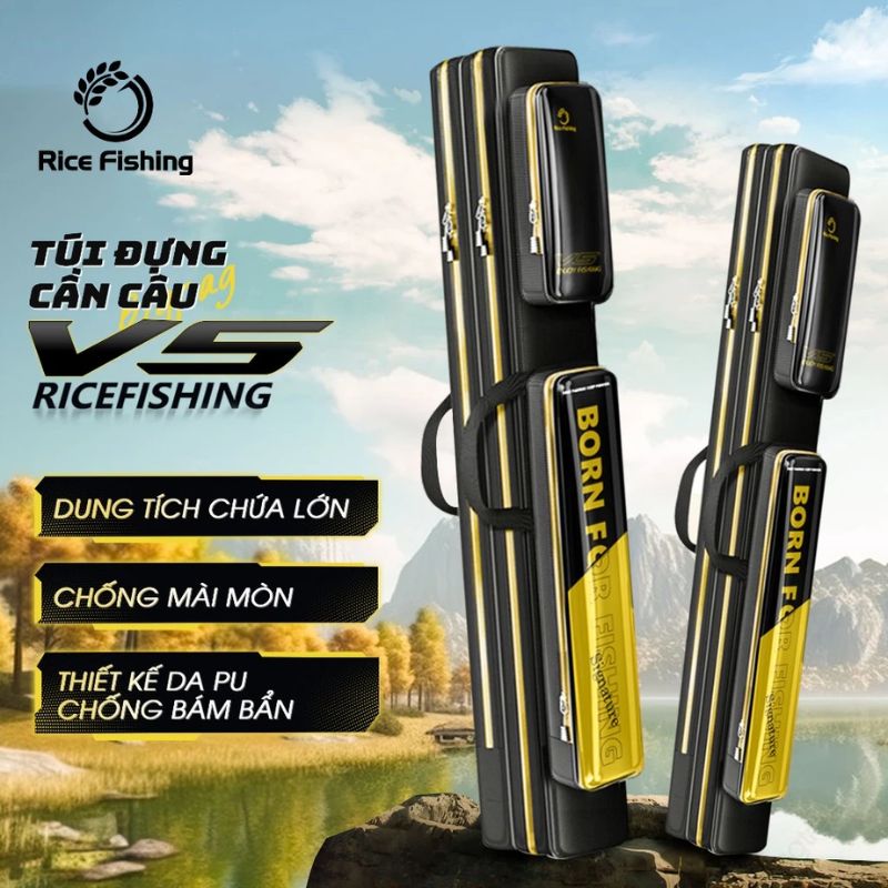 Túi Đựng Cần Câu Đài TC-23 RICE FISHING chống thấm nước Siêu Bền