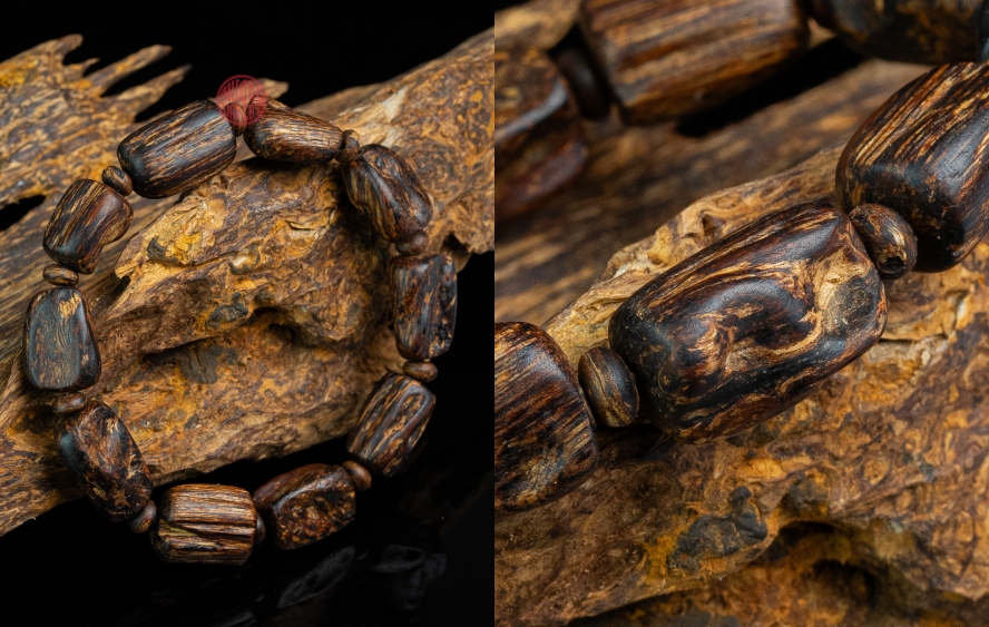 vòng tay trầm hương chìm nước hạt tự nhiên cho tay nam